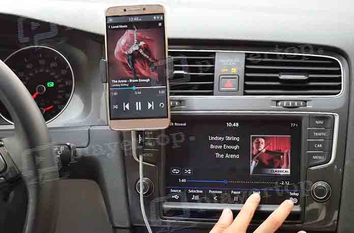 poste radio voiture Bluetooth téléphone android